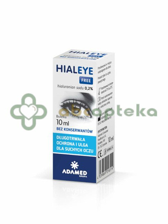 Hialeye Free 0,2%, krople do oczu, 10 ml