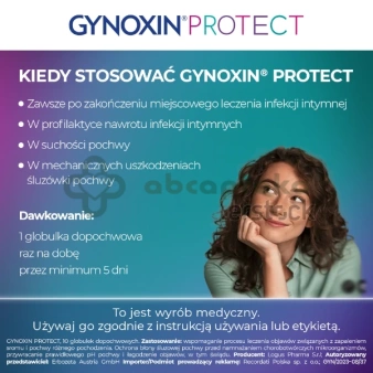 Gynoxin Protect, 10 globulek dopochwowych