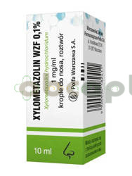 Xylometazolin WZF, 0,1%, (1 mg/ml), krople do nosa, 10 ml