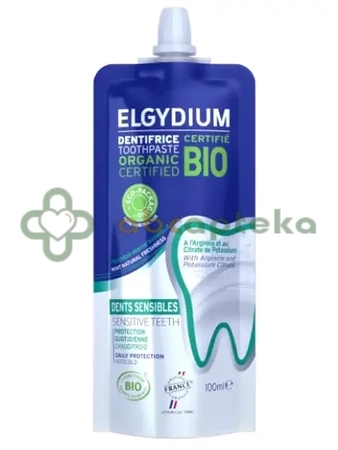 Elgydium Bio Sensitive, organiczna pasta do zębów wrażliwych, 100 ml