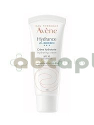 Avene Hydrance UV, bogaty krem nawilżający, skóra wrażliwa, sucha i bardzo sucha, SPF30, 40 ml