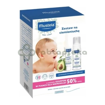 Mustela, Zestaw na ciemieniuchę (krem + szampon), 1 sztuka
