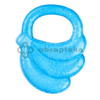 Babyono żelowy gryzak dla niemowląt, banan, 1 sztuka