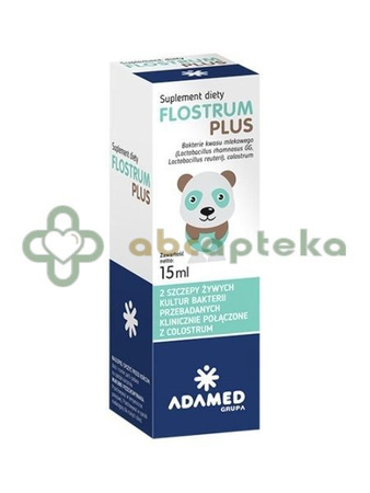 Flostrum Plus, krople dla dzieci powyżej 6 miesiąca, 15 ml