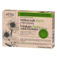 Miłorząb forte z lecytyną, VITTER HERBS, 30 tabletek