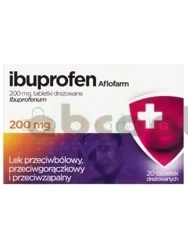 Ibuprofen Aflofarm 200 mg,  20 tabletek