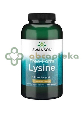 SWANSON, L-Lizyna 500 mg, 300 kapsułek