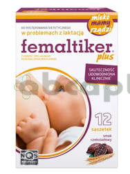 Femaltiker plus, smak czekoladowy, 12 saszetek