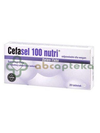 Cefasel 100 Nutri, 20 tabletek