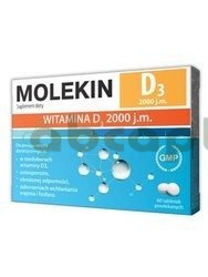 Molekin D3 2 000 j.m., 60 tabletek