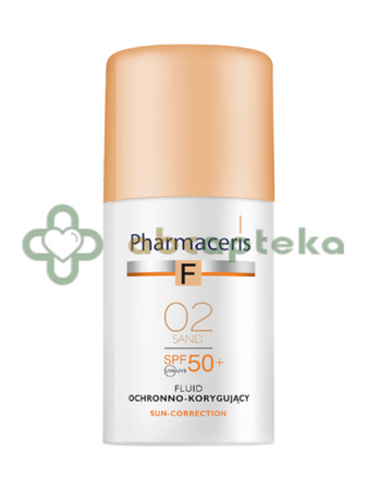 Pharmaceris F, fluid ochronno-korygujący, 02 Sand, SPF 50, 30 ml