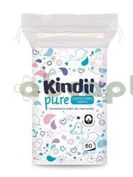 Kindii Pure bawełniane płatki dla niemowląt, 60 sztuk