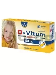 D-Vitum Witamina D 1000 j.m., 90 kapsułek twist-off