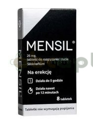 Mensil, 25 mg, tabletki do rozgryzania i żucia, 8 tabletki