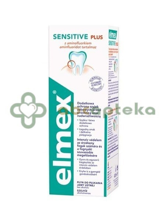 Elmex Sensitive Plus, płyn do płukania jamy ustnej, 400 ml