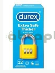 Durex Extra Safe prezerwatywy, 12 sztuk