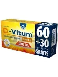 D-Vitum Forte 2000 j.m., 90 kapsułek