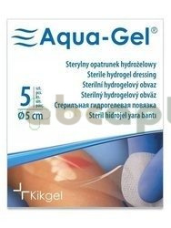 Aqua-Gel, sterylny opatrunek hydrożelowy (krążek), 5 cm, 1 sztuka