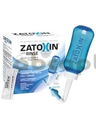 Zatoxin Rinse, zestaw do płukania nosa i zatok, 12 saszetek + irygator