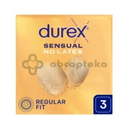 Durex Sensual No Latex, prezerwatywy, 3 sztuki
