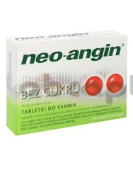 Neo-Angin, bez cukru, 24 tabletki do ssania