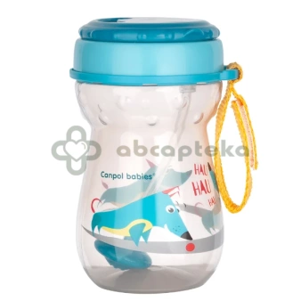 Canpol Babies bidon ze składaną rurką silikonową z odważnikiem, 56/518, 350 ml.