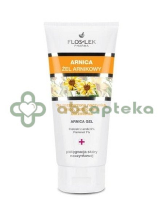 Flos-Lek Arnica, żel arnikowy, na rozszerzone naczynka, sińce, potłuczenia, obrzmienia, 200 ml