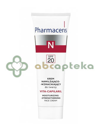 Pharmaceris N Vita-Capilaril, krem nawilżająco-wzmacniający SPF 20, 50 ml