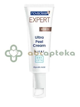 Novaclear Expert, krem peelingujący na noc z kwasem glikolowym do skóry suchej, 50 ml