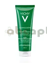 Vichy Normaderm Cleanser Scrub Mask, żel do mycia, peeling i maseczka oczyszczająca 3w1, 125 ml