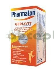 Pharmaton Geriavit, 100 tabletek