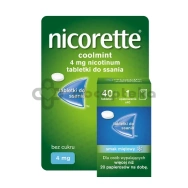 Nicorette Coolmint 4 mg, 40 tabletek do ssania