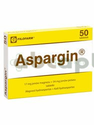 Aspargin 50 tabletek
