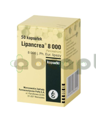 Lipancrea, 8000 j., 50 kapsułek