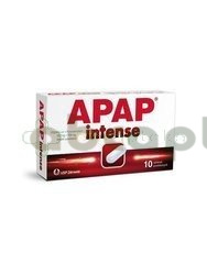 Apap Intense, 200 mg + 500 mg, 10 tabletek