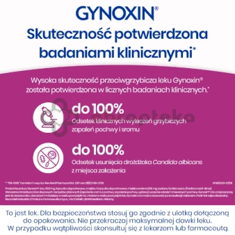 Gynoxin Uno, 600 mg, 1 tabletka dopochwowa, ORYGINAŁ