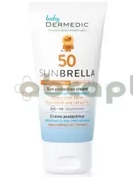 Dermedic Sunbrella Baby, Krem ochronny SPF 50 do twarzy od 1. miesiąca życia z prekursorem witaminy D3 50 g