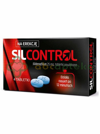 Silcontrol 25 mg, 4 tabletki | DATA WAŻNOŚCI 28.02.2026