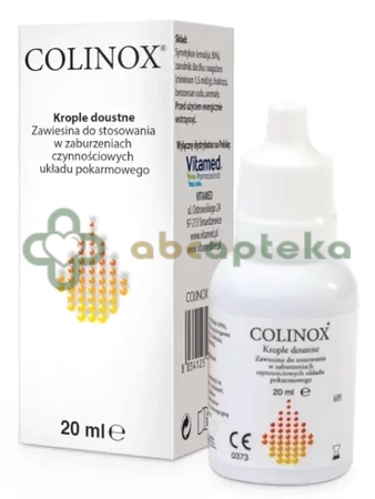 Colinox, krople doustne przeciw kolkom i wzdęciom,                        20 ml