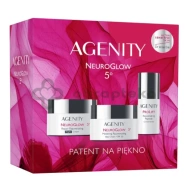Zestaw Agenity 5º Neuroglow - modelujący krem odmładzający na dzień SPF 20, 50 ml + naprawczy krem odmładzający na noc, 50 ml + koncentrat peptydowy, 15 ml