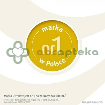 Otrivin, 0,05%, (0,5 mg/ml), aerozol do nosa, 10 ml