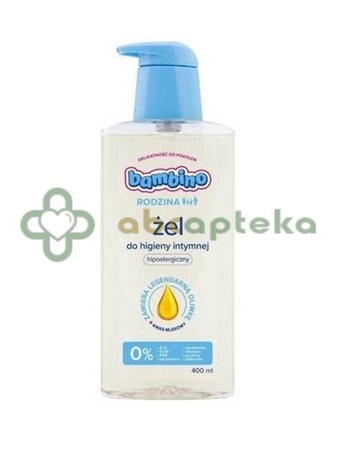 Bambino, Rodzina, Żel do higieny intymnej hipoalergiczny, 400 ml