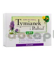 Tymianek i Podbiał, 24 pastylki do ssania