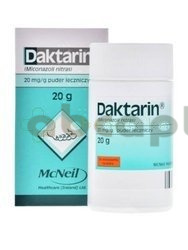 Daktarin, 20 mg/g, puder leczniczy przeciwgrzybiczy, 20 g