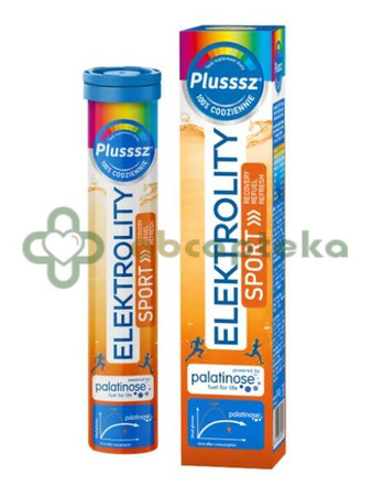 Plusssz  Elektrolity Sport 100% Complex, 24 tabletki musujące