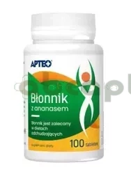 Błonnik z ananasem APTEO, 100 tabletek