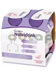 Nutridrink o smaku truskawkowym, 4 x 125 ml