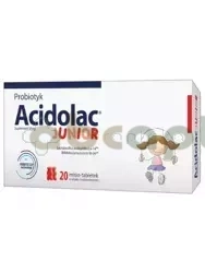 Acidolac Junior, 20 misio-tabletek, smak truskawkowy
