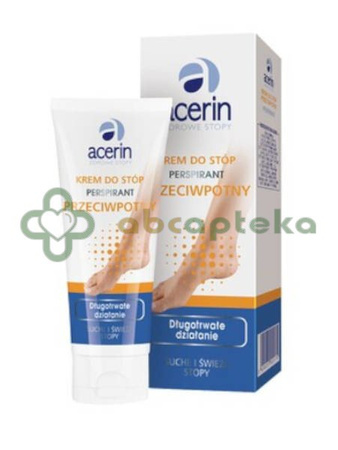 Acerin Perspirant krem do stóp przeciwpotny, 75 ml