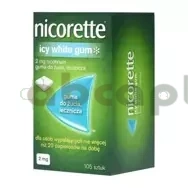 Nicorette Icy White Gum, 2 mg, guma do żucia, 105 sztuk